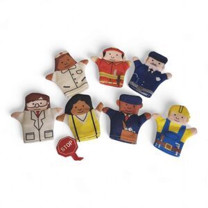 Betterline Limited Edition Happy Helpers Finger Puppets - 7 Puppets Pre-owned